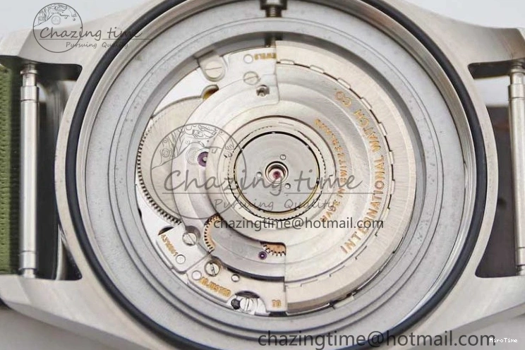 MIROTIME 0126 FastDry Mark XVIII “TRIBUTE TO MARK XI” IW327007 M+F 1:1 Best Edition Black Dial on Green Nylon Strap A 7050